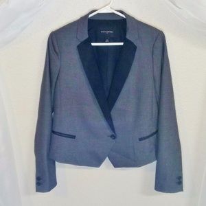 💥🇺🇸 Banana Republic, Suit Jacket, Grey/Black, 4P